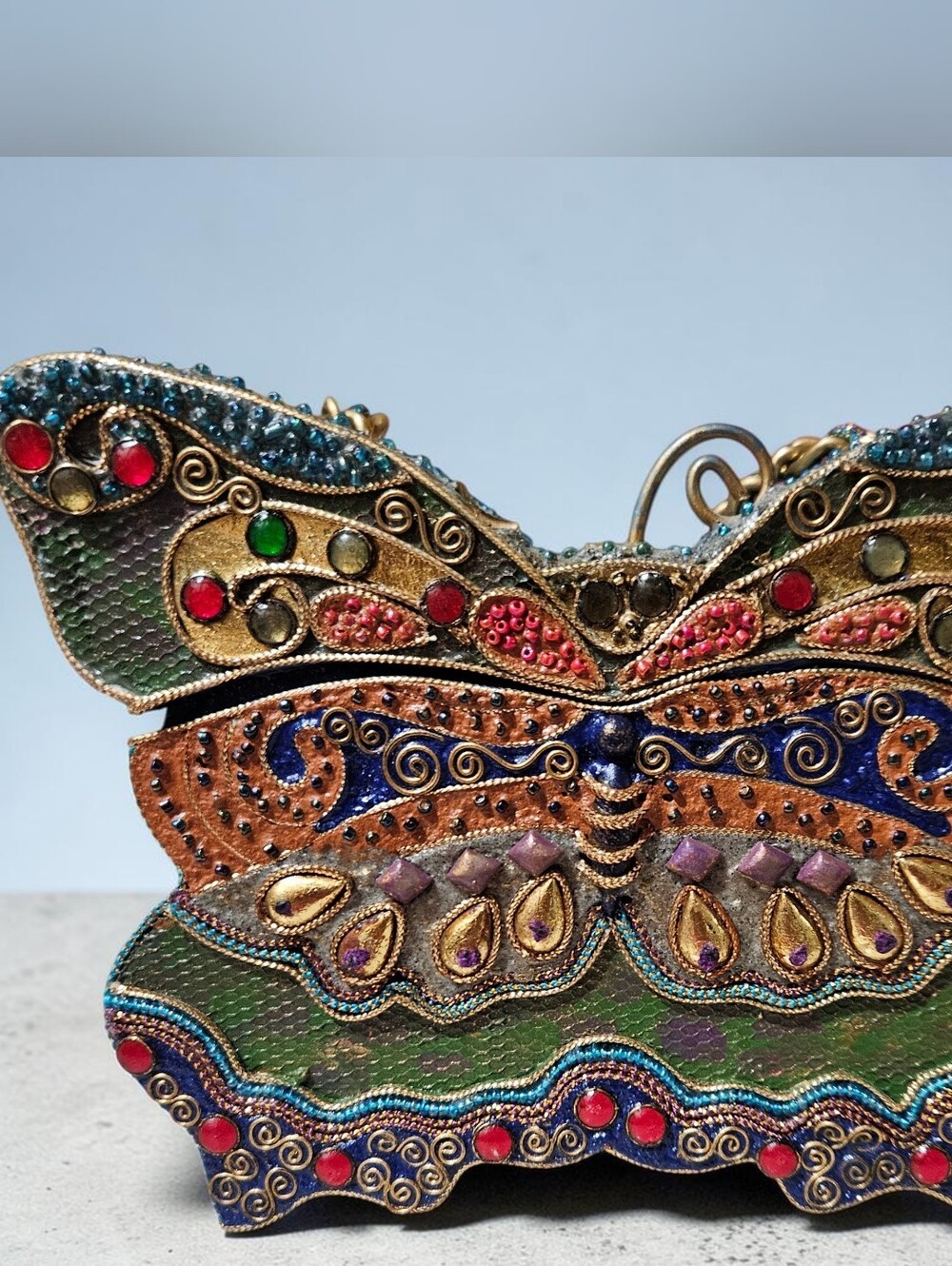Mary Frances Vintage "Flutter By" Box Bag, Early 2000s, Original MSRP $325 - Picture 2 of 12